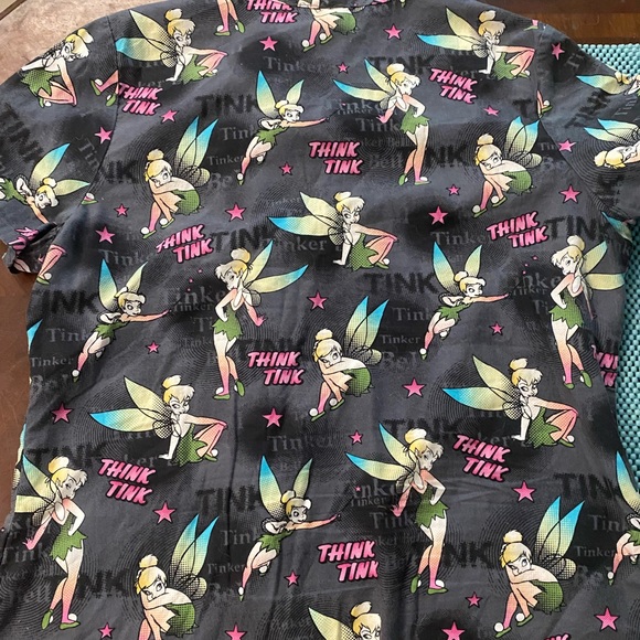 Disney Tinkerbell Scrub top - Picture 2 of 3